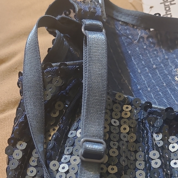 Charlotte Russe Sparkling Blue Sequin Camisole - Picture 5 of 7